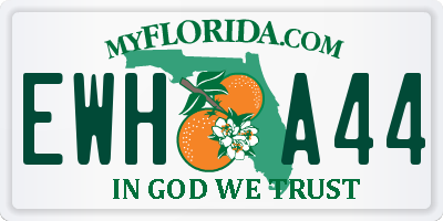 FL license plate EWHA44