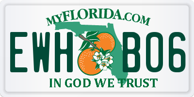 FL license plate EWHB06