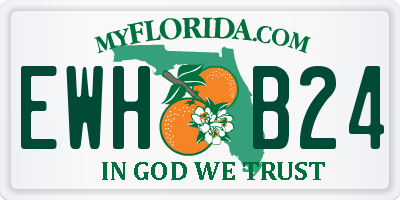 FL license plate EWHB24