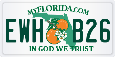 FL license plate EWHB26