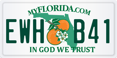 FL license plate EWHB41