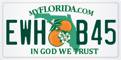FL license plate EWHB45
