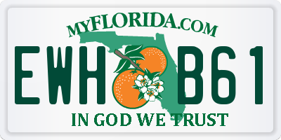 FL license plate EWHB61