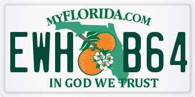 FL license plate EWHB64