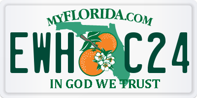 FL license plate EWHC24