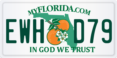 FL license plate EWHD79