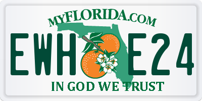 FL license plate EWHE24