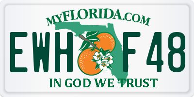 FL license plate EWHF48