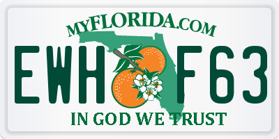 FL license plate EWHF63