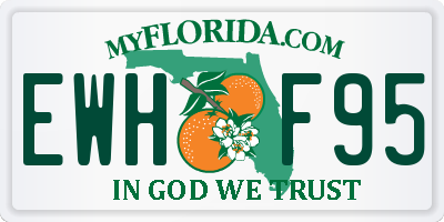 FL license plate EWHF95