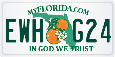 FL license plate EWHG24