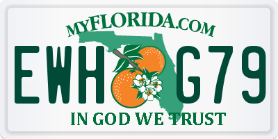 FL license plate EWHG79