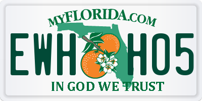 FL license plate EWHH05