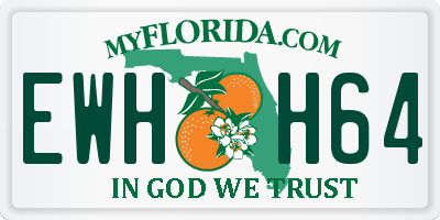 FL license plate EWHH64