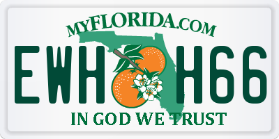 FL license plate EWHH66