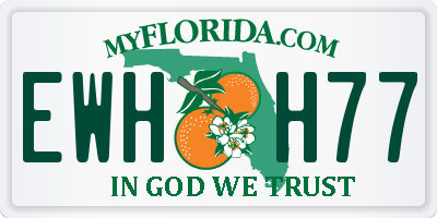FL license plate EWHH77