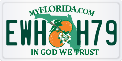 FL license plate EWHH79