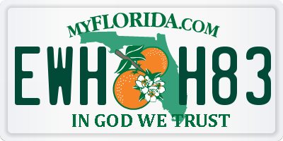 FL license plate EWHH83