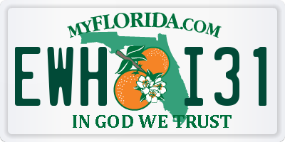 FL license plate EWHI31