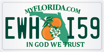 FL license plate EWHI59