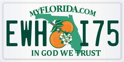FL license plate EWHI75