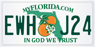 FL license plate EWHJ24