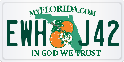 FL license plate EWHJ42
