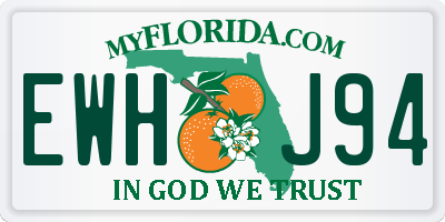 FL license plate EWHJ94