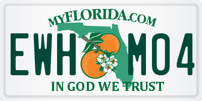 FL license plate EWHM04