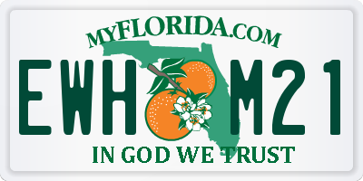 FL license plate EWHM21