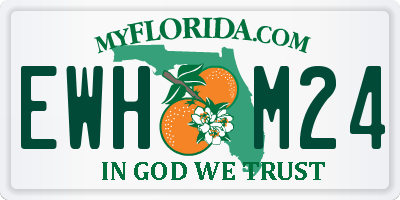 FL license plate EWHM24