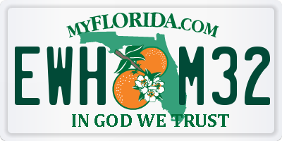 FL license plate EWHM32