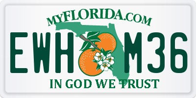 FL license plate EWHM36