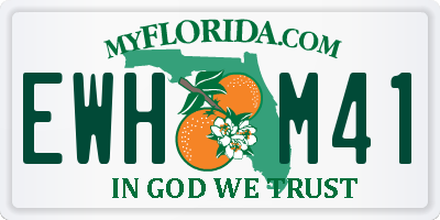FL license plate EWHM41