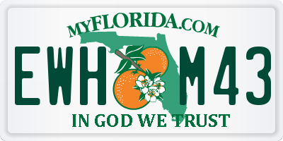 FL license plate EWHM43