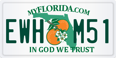 FL license plate EWHM51