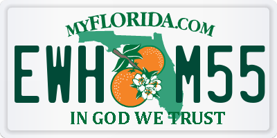 FL license plate EWHM55