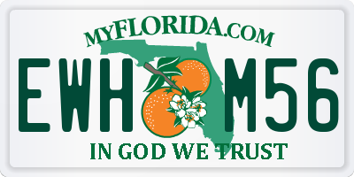 FL license plate EWHM56