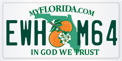 FL license plate EWHM64
