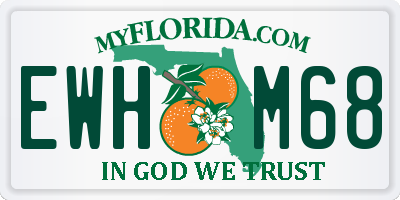 FL license plate EWHM68