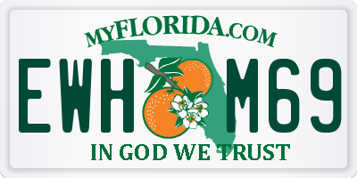 FL license plate EWHM69