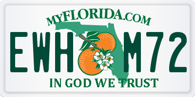 FL license plate EWHM72