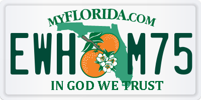 FL license plate EWHM75