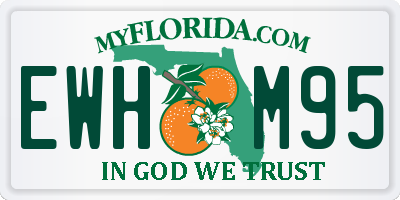 FL license plate EWHM95