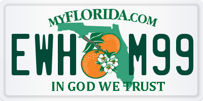 FL license plate EWHM99