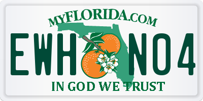 FL license plate EWHN04