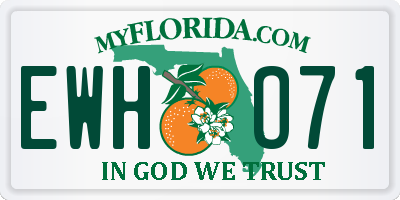 FL license plate EWHO71