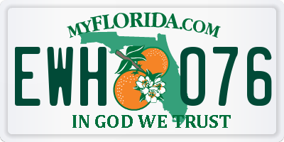 FL license plate EWHO76