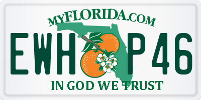 FL license plate EWHP46