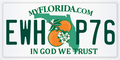 FL license plate EWHP76